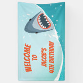Banderoles Birthday Banner Pool party garçon Ocean Splish (Vertical)