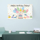 Banderoles Biscuit Samoyed Chien fête d'anniversaire (Salon professionnel)