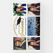 Banderoles Black And Gold 2025 Graduation 5 Collage photo (Vertical)