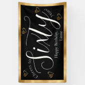 Banderoles Black and Gold 60e anniversaire (Vertical)