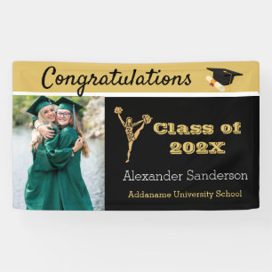 Banderoles Black and Gold Congrats Grand champion