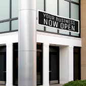 Banderoles Black Custom Now Open Banner (Bâtiment extérieur)