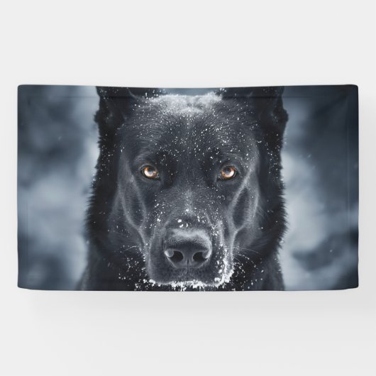 Banderoles Black German Shepherd (Horizontal)