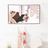 Banderoles Black Girl Grad Magic Floral Graduation (En situation)