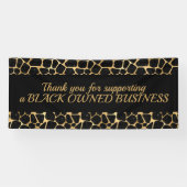 Banderoles Black Glam Merci Pour Support Black Business (Horizontal)