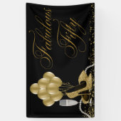 Banderoles Black Gold High talon Chaussure perles 50e anniver (Vertical)