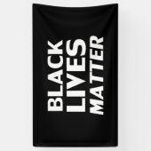 Banderoles Black Lives Matter noir blanc typographie moderne (Vertical)