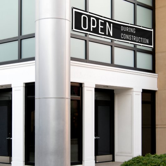 Banderoles Black Open pendant la construction (Bâtiment extérieur)