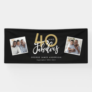 Banderoles Black & or moderne multi photo 40 et fabuleux