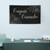 Banderoles Black Rose Dark Gothic Graduation Party (Salon professionnel)