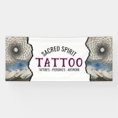 Banderoles Black & White Modern Text 2 Photo Business Name (Horizontal)