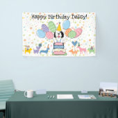 Banderoles Black & White Sheepadooda Chien fête d'anniversair (Salon professionnel)