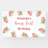 Banderoles Blackberry d'aquarelle 1er anniversaire (Horizontal)