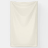 Banderoles Blanc Crème Uni (Vertical)