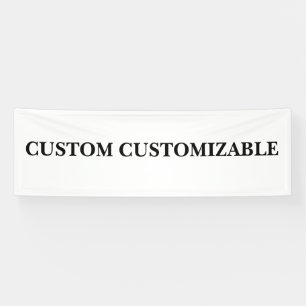 Banderoles Blanc personnalisable de personnaliser faite sur