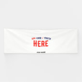 BANDEROLES BLANC PERSONNALISABLE MODERNE ET MARQUE VERIFIE DE (Horizontal)