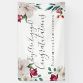 Banderoles Blanc rose foncé rouge Fiançailles de végétation f (Vertical)