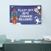 Banderoles Blast Off In Summer Reading Bibliothèque personnal (Salon professionnel)