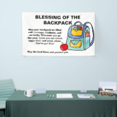Banderoles Blessing of the Backpacks Banner | Courage,  (Salon professionnel)