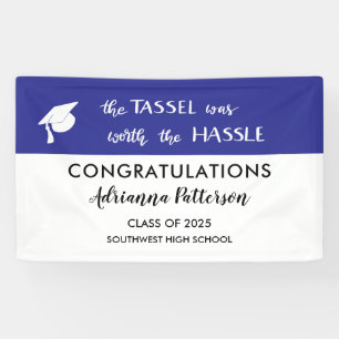 Banderoles Bleu Bleu De La Marine Graduée Le Tassel Vaut La P
