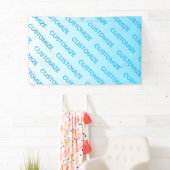 Banderoles Bleu ciel (couleur changeable !) Ombre & motif de  (En situation)