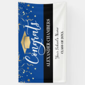 Banderoles Bleu Confetti Graduation (Vertical)