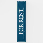 Banderoles Bleu d'entreprise Blanc pour la location Site Web  (Vertical)