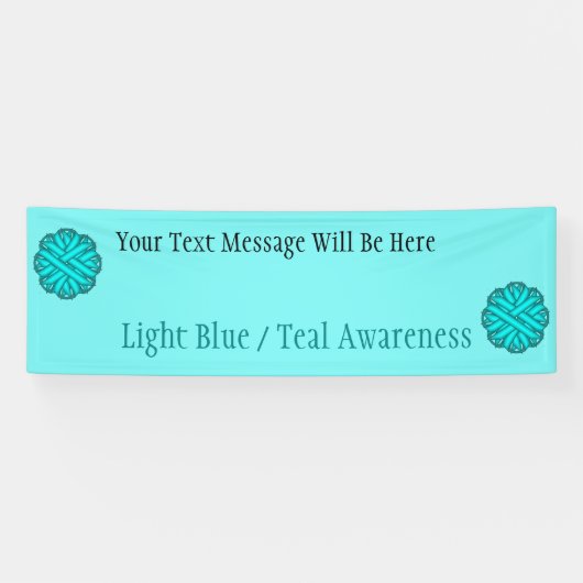 Banderoles Bleu/Fleur Turquoise Ruban par Kenneth Yoncich (Horizontal)