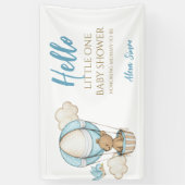 Banderoles Bleu Gold Cute Baby Boy Douche (Vertical)