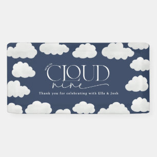 Banderoles Bleu marine cloud nine douche moderne élégant