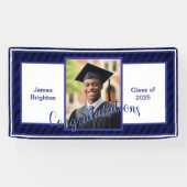 Banderoles Bleu Photo Graduation (Horizontal)