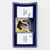 Banderoles Bleu Photo Graduation (Verticale)