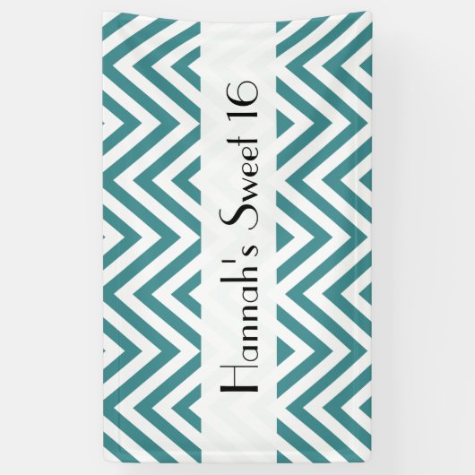 Banderoles Bleu Zigzag, Chevron, Motif Zigzag, Doux 16 (Vertical)