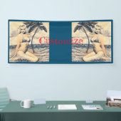 Banderoles Blonde Kneeling Modèle de bikini Thunder_Cove (Salon professionnel)