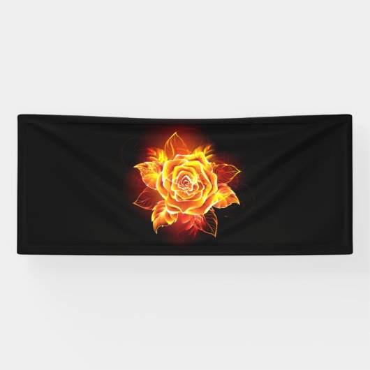 Banderoles Blooming Fire Rose (Horizontal)