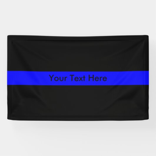 Banderoles Blue Line mince (Horizontal)