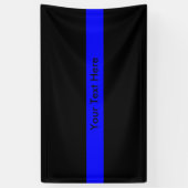 Banderoles Blue Line mince (Vertical)