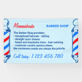 Banderoles Blue Navy Red Ple Service d'approvisionnement Barb (Horizontal)