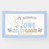 Banderoles Blue One Silly Goose - Toile de fond pour premier  (Horizontal)
