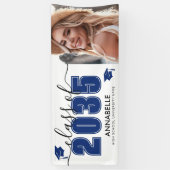 Banderoles Blue Photo Graduation Party (Vertical)