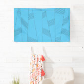 Banderoles Blue, simple, elegant, abstract line pattern (En situation)