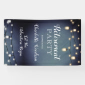 Banderoles Blue Surprise Retirement Party (Horizontal)