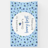 Banderoles Blueberry 1er anniversaire Berry First (Vertical)