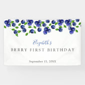 Banderoles Blueberry Berry Premier anniversaire Arrière - pla (Horizontal)