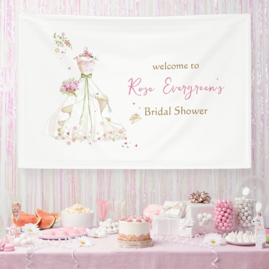 Banderoles Blushing Bride in Bloom Bride to Be (Fête)