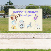 Banderoles BO PEEP NURSERY RHYME Mot Cloud Nom Collage (Insitu)