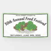 Banderoles Boeuf et Broccoli chinois Restaurant Festival alim (Horizontal)