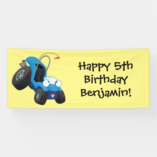 Banderoles Boggy dune mignonne hors route (Horizontal)