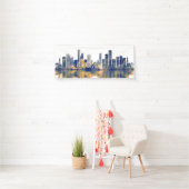 Banderoles Bogota Skyline (En situation)