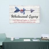 Banderoles Bohème Gypsy Arrow Feather & Beads Bois rustique (Salon professionnel)